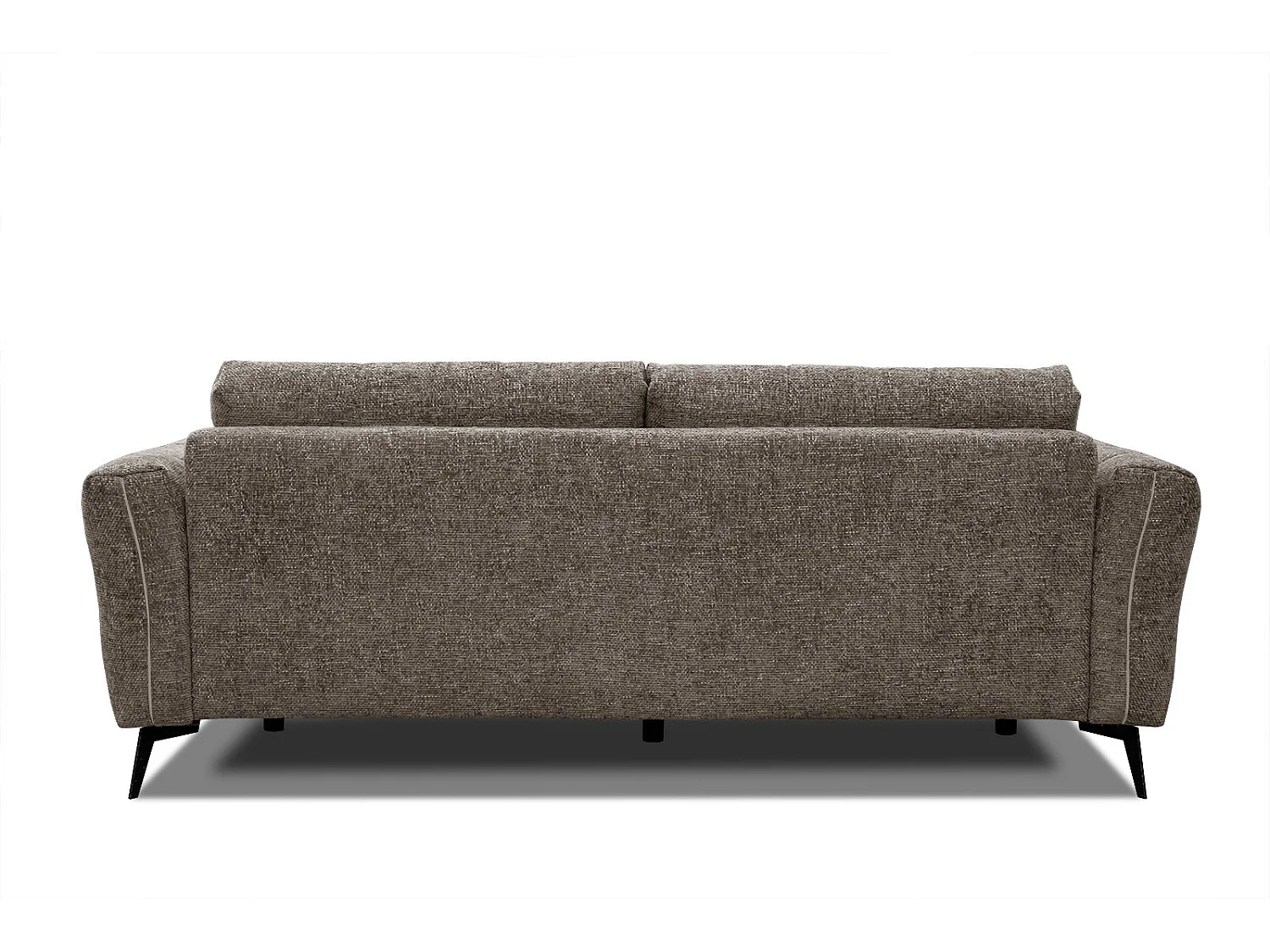 Canapé droit 3 places XXL tissu beige foncé