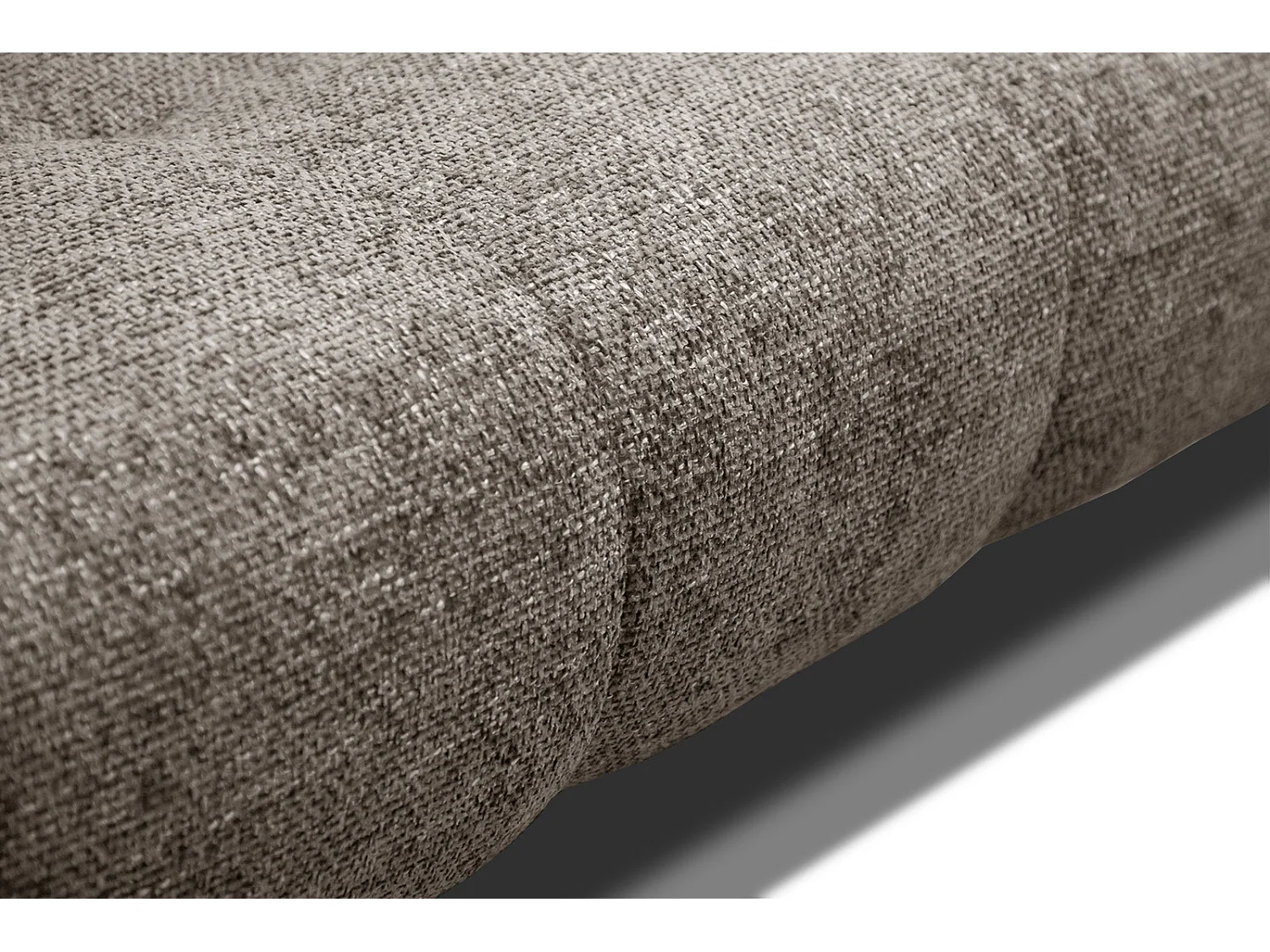 Canapé droit 3 places XXL tissu beige foncé