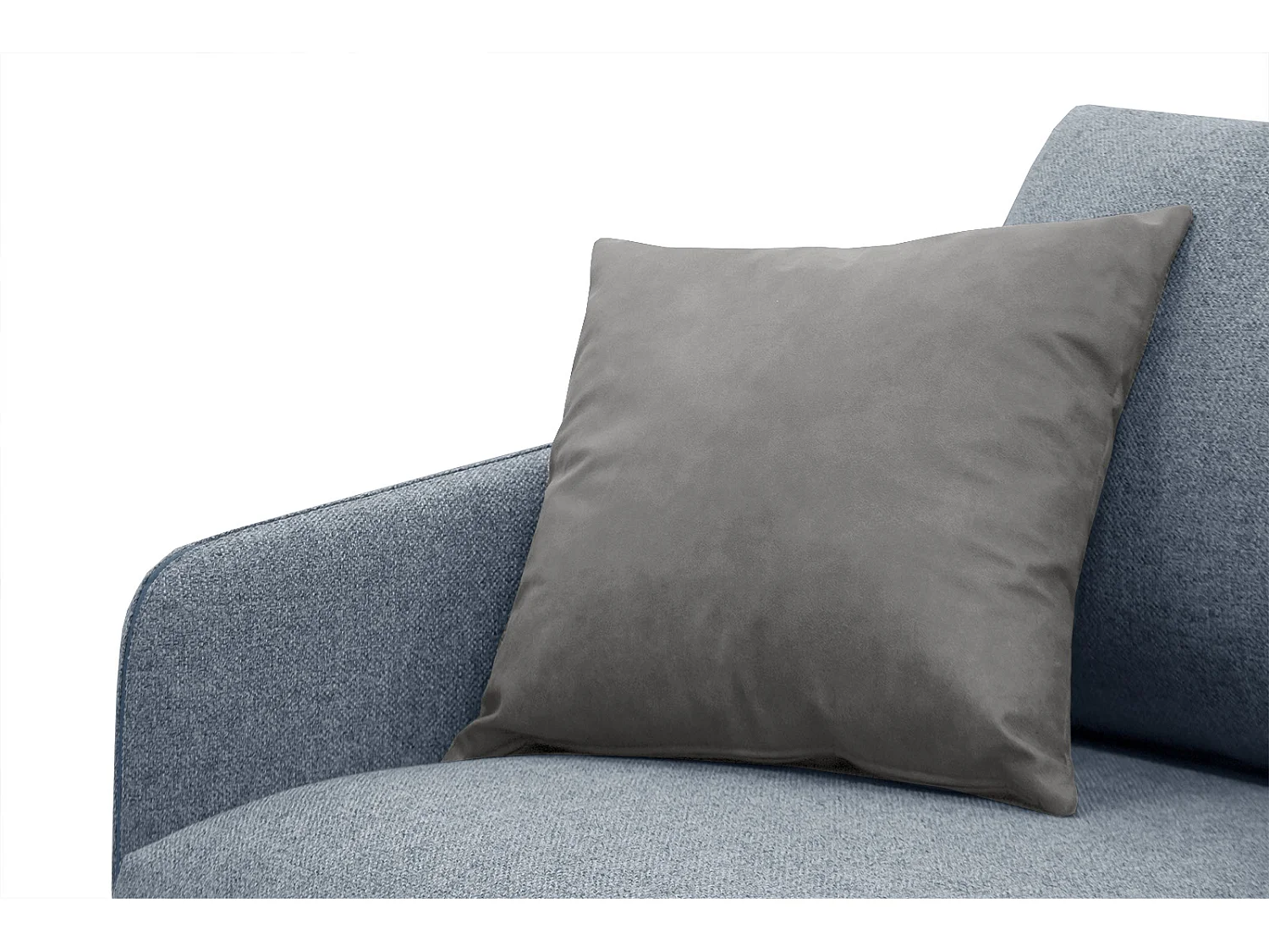 SOGEL Ecksofa 4-Sitzer rechts, hellblau