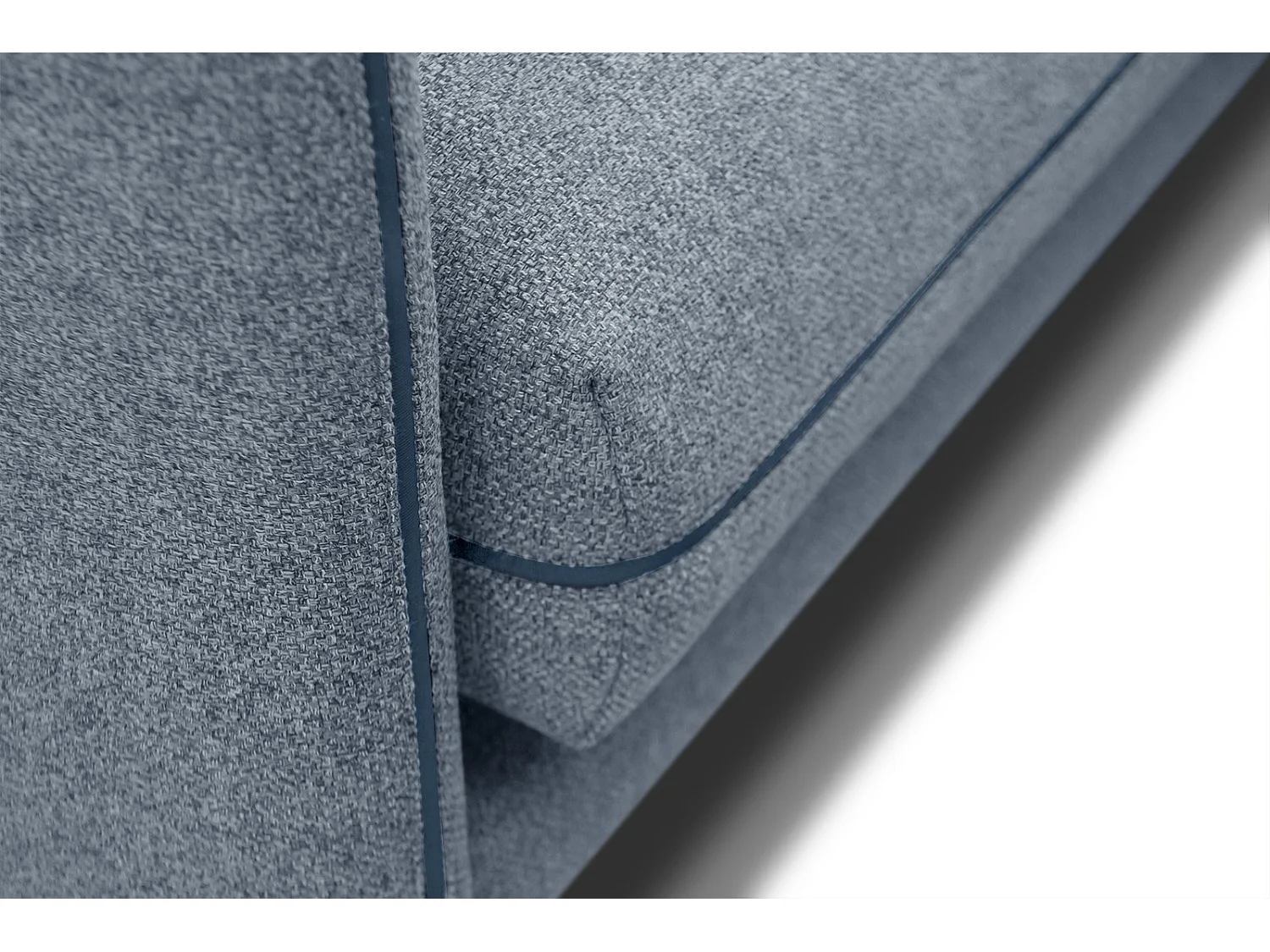 SOGEL Ecksofa 4-Sitzer rechts, hellblau