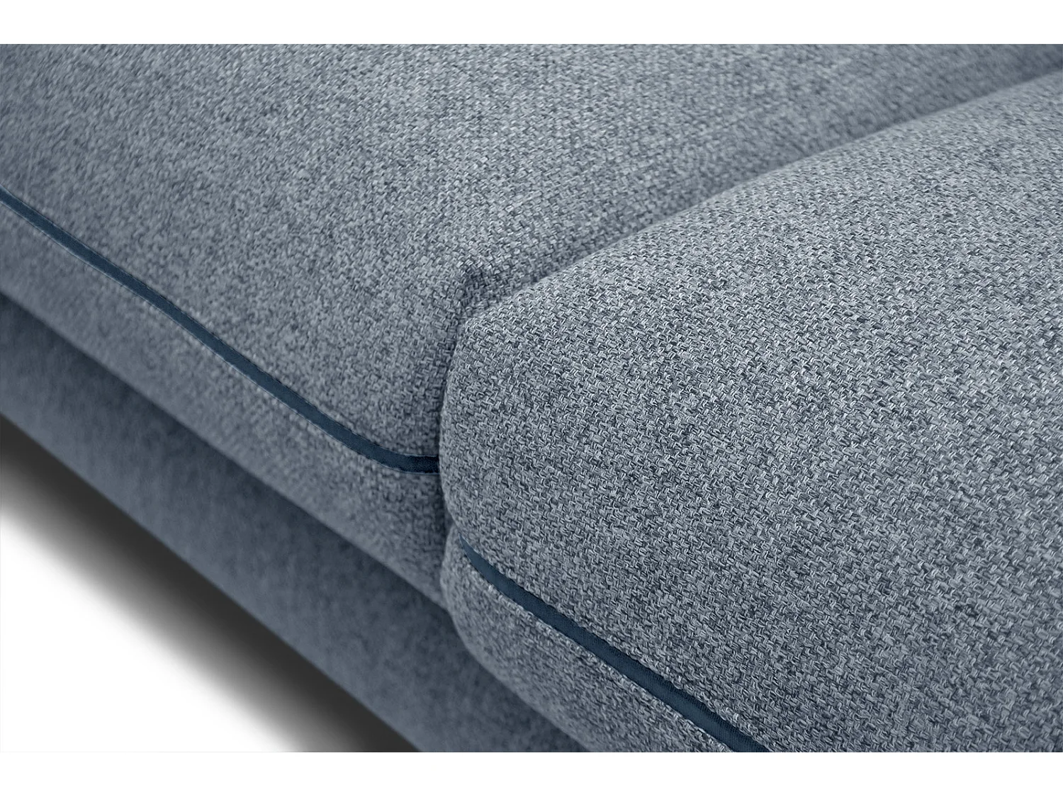 SOGEL Ecksofa 4-Sitzer rechts, hellblau