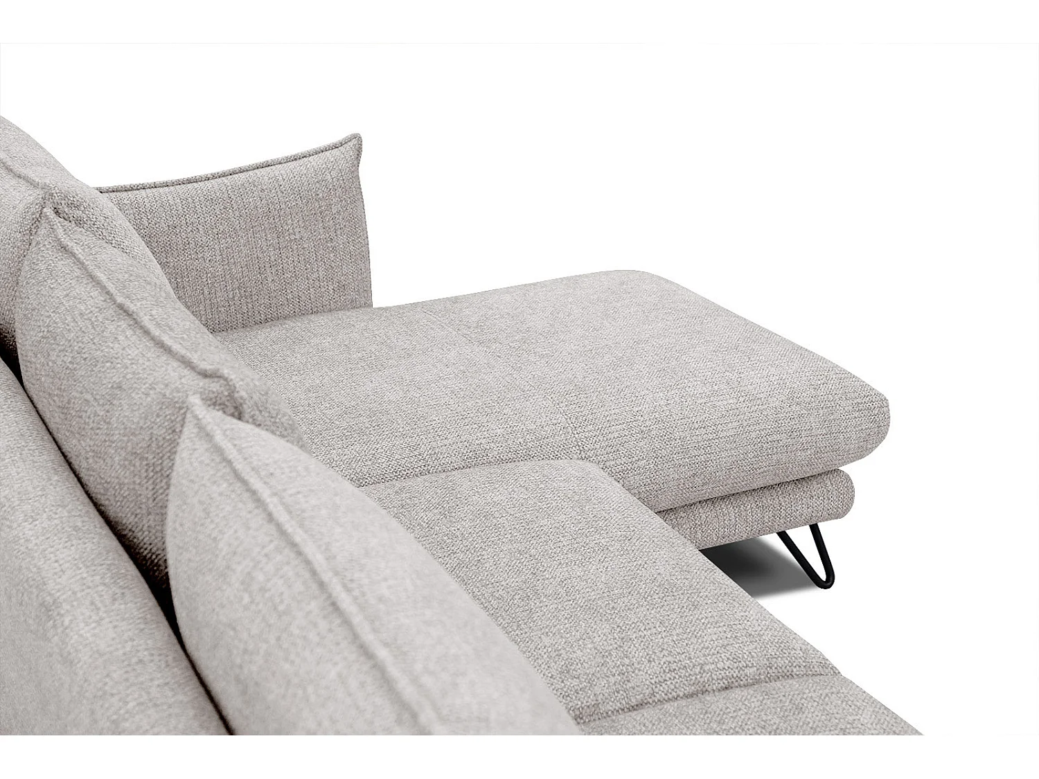 HOSTEN Ecksofa 4-Sitzer rechts, beige