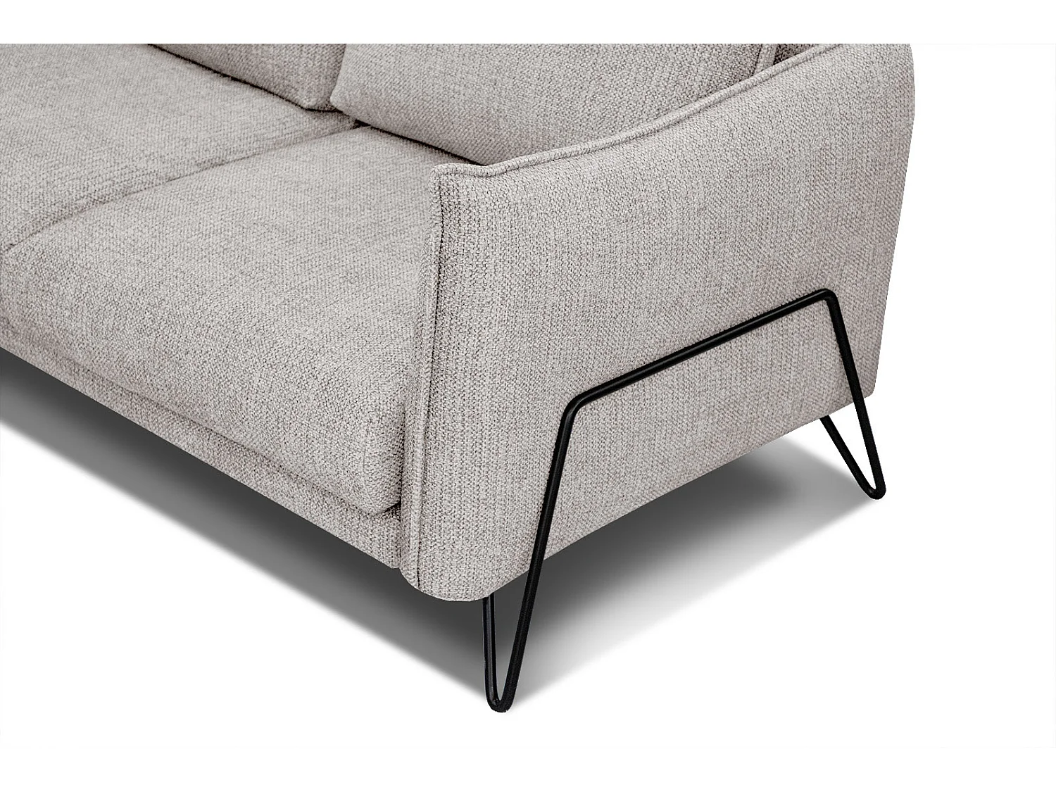 HOSTEN Ecksofa 4-Sitzer rechts, beige