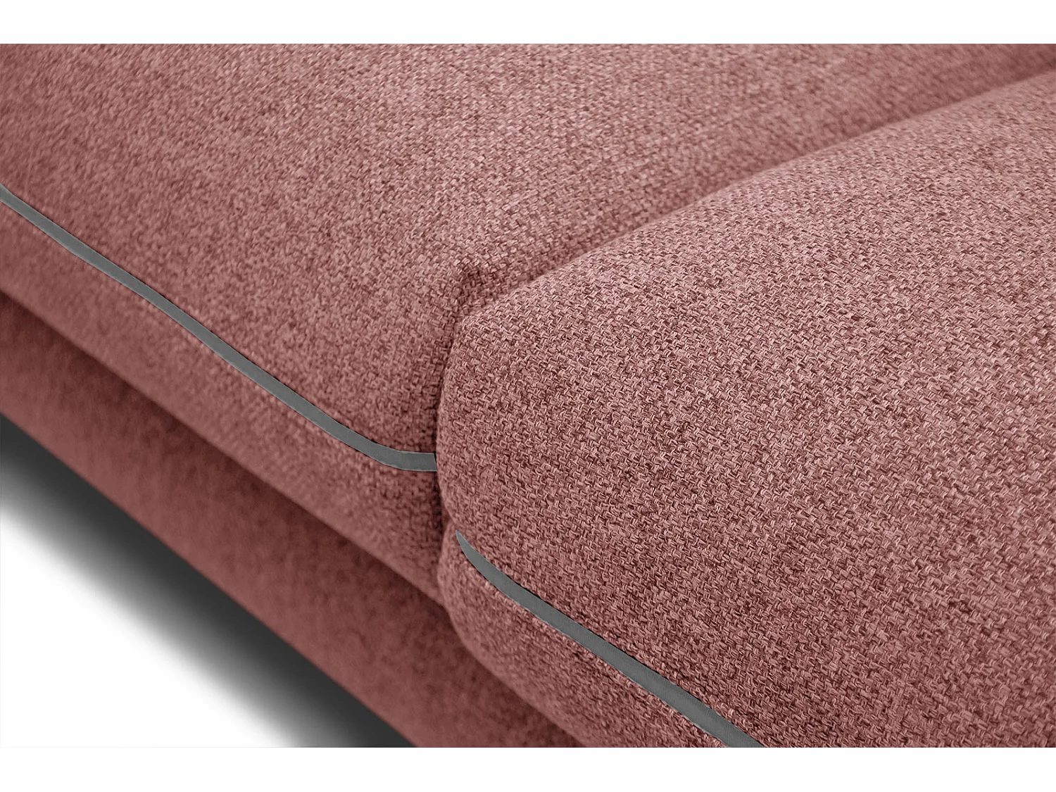 SOGEL Sofa 2,5-Sitzer, hellrot