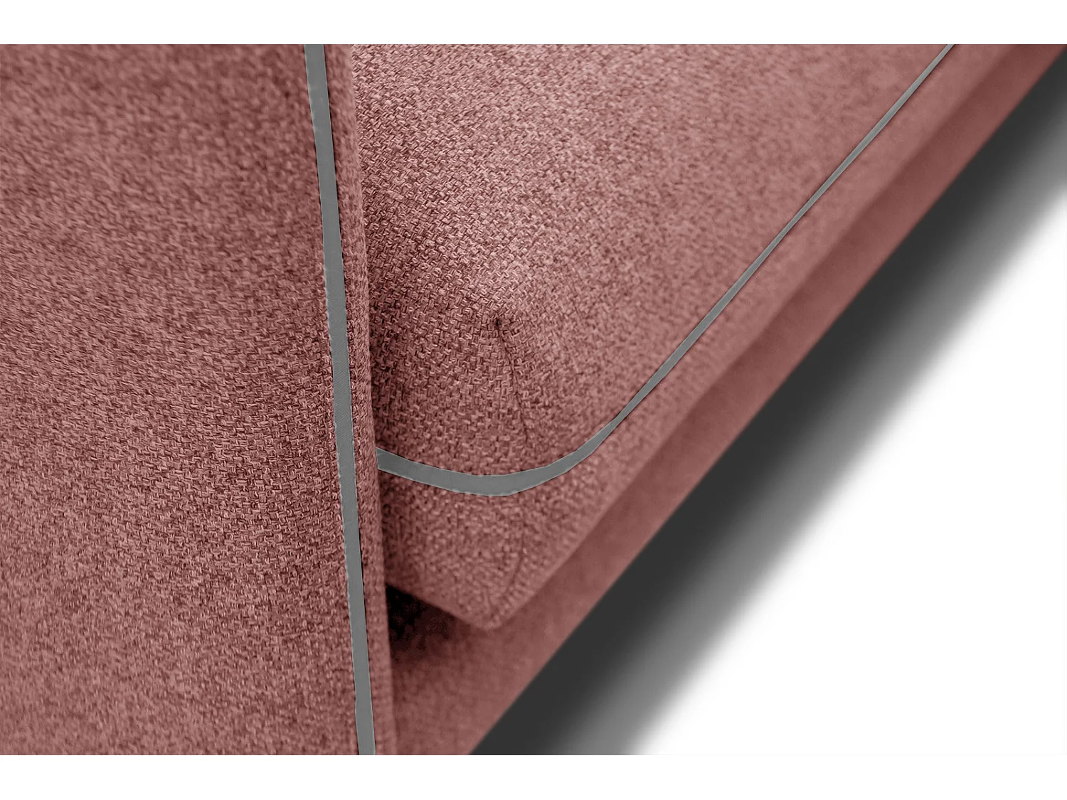 SOGEL Sofa 2,5-Sitzer, hellrot