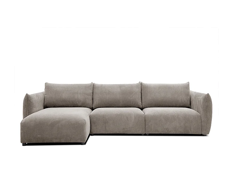 TAUER Ecksofa 5-Sitzer links, taupe