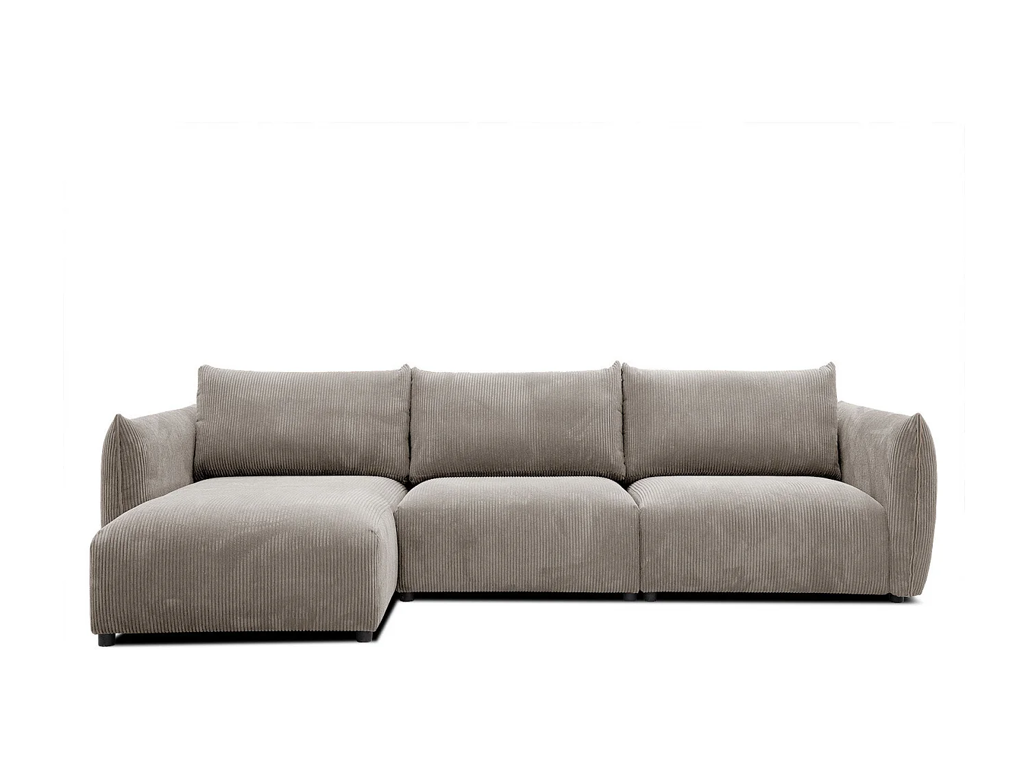 TAUER Ecksofa 5-Sitzer links, taupe