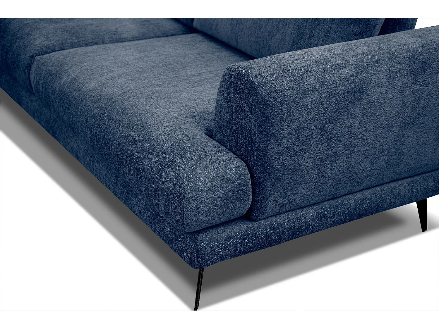 ADRIA Ecksofa 5-Sitzer links, dunkelblau