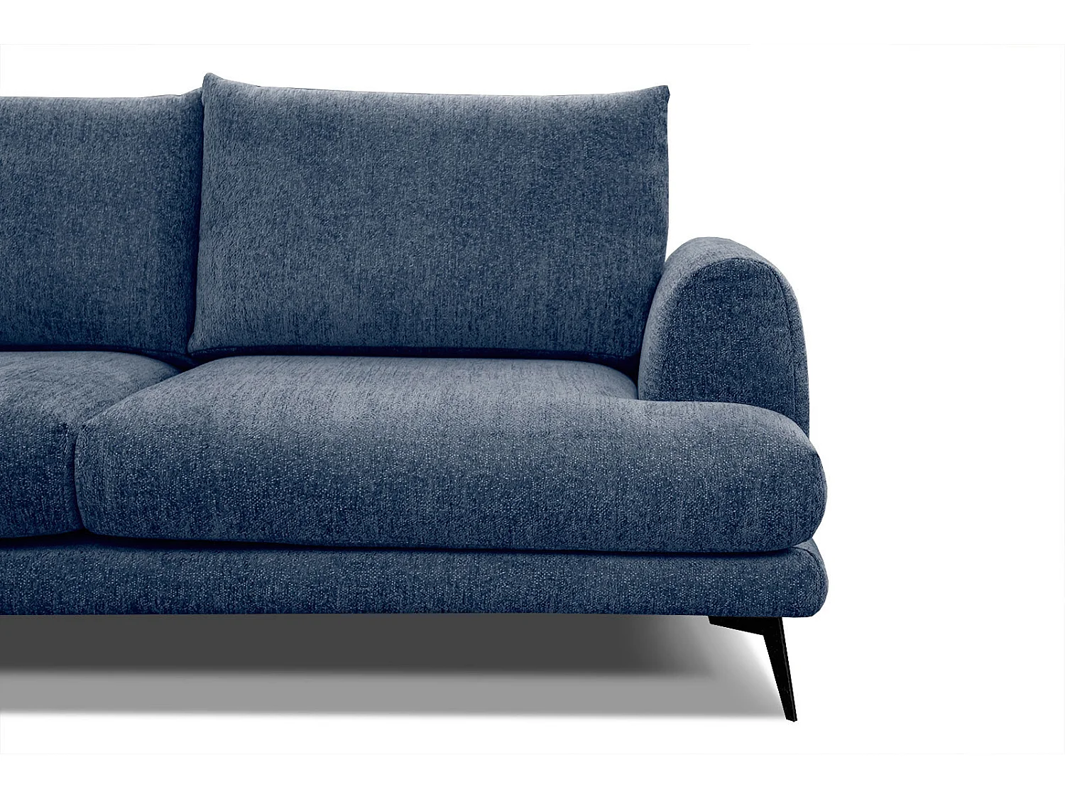 ADRIA Ecksofa 5-Sitzer links, dunkelblau