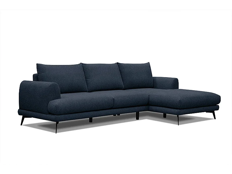 ADRIA Ecksofa 4-Sitzer rechts, marineblau