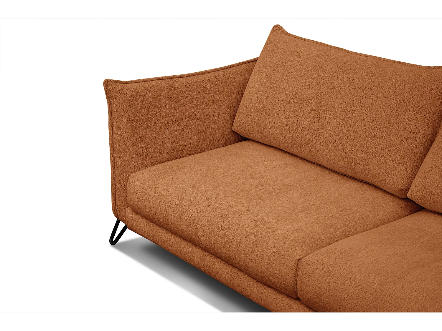 HOSTEN Sofa 3-Sitzer, dunkelorange