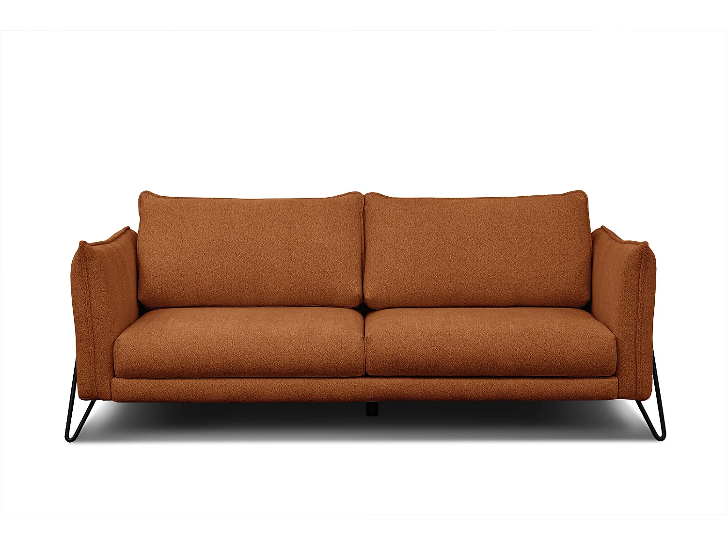HOSTEN Sofa 3-Sitzer, dunkelorange
