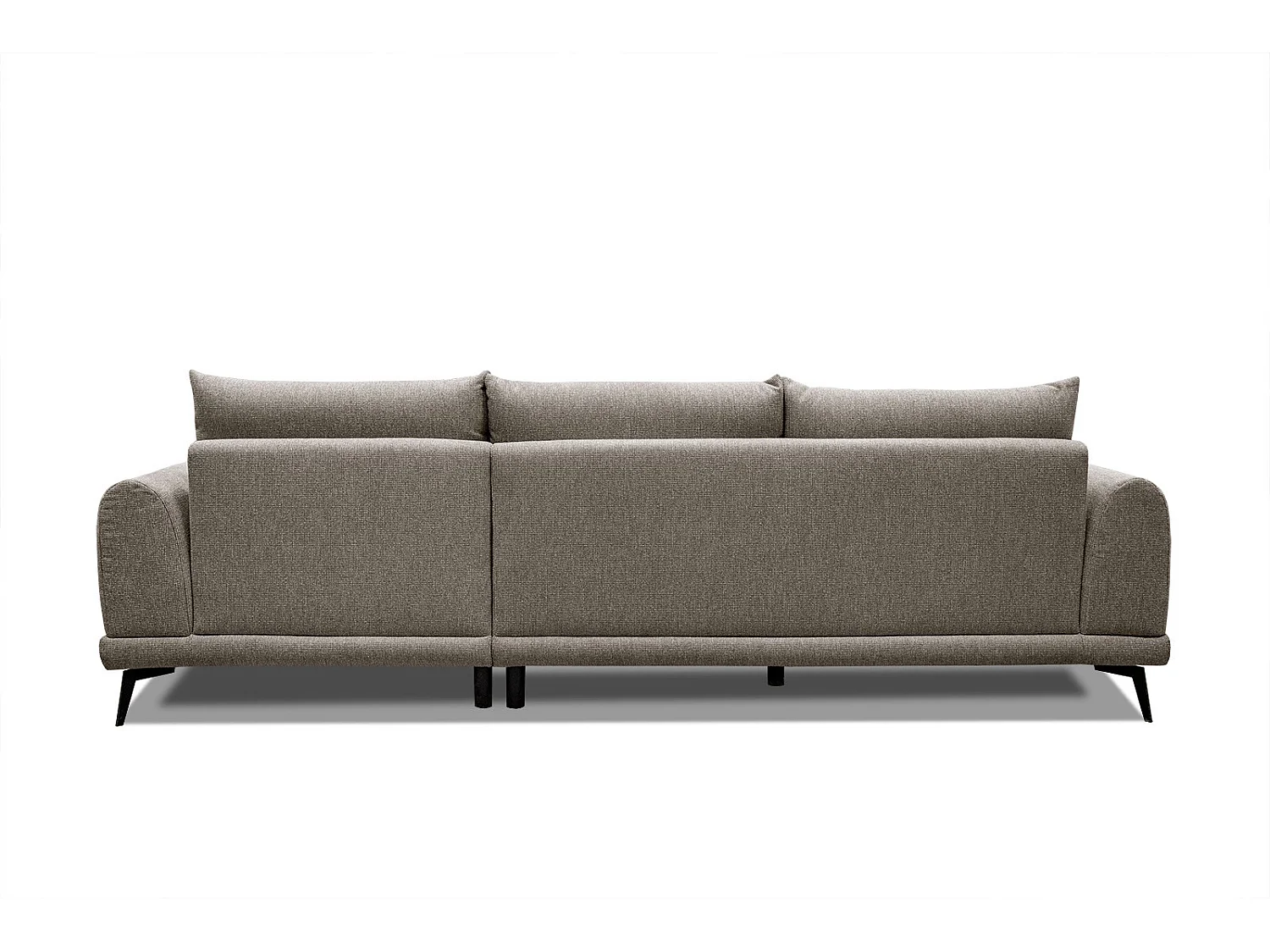 ADRIA Ecksofa 4-Sitzer rechts, taupe