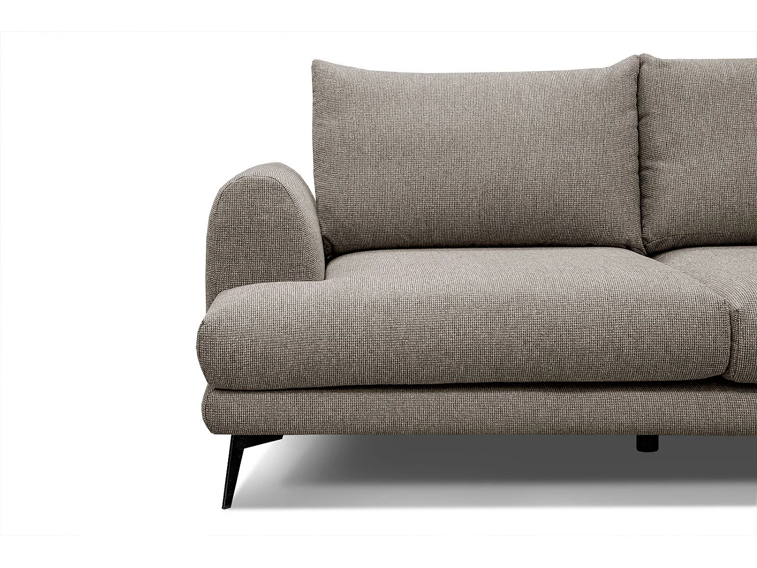 ADRIA Ecksofa 4-Sitzer rechts, taupe