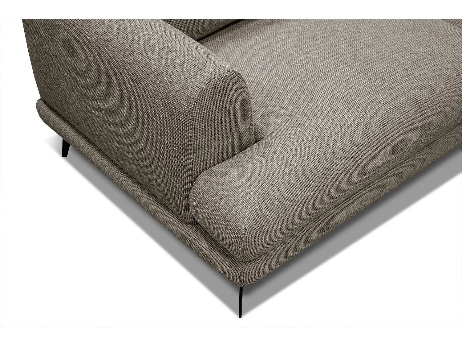 ADRIA Ecksofa 4-Sitzer rechts, taupe