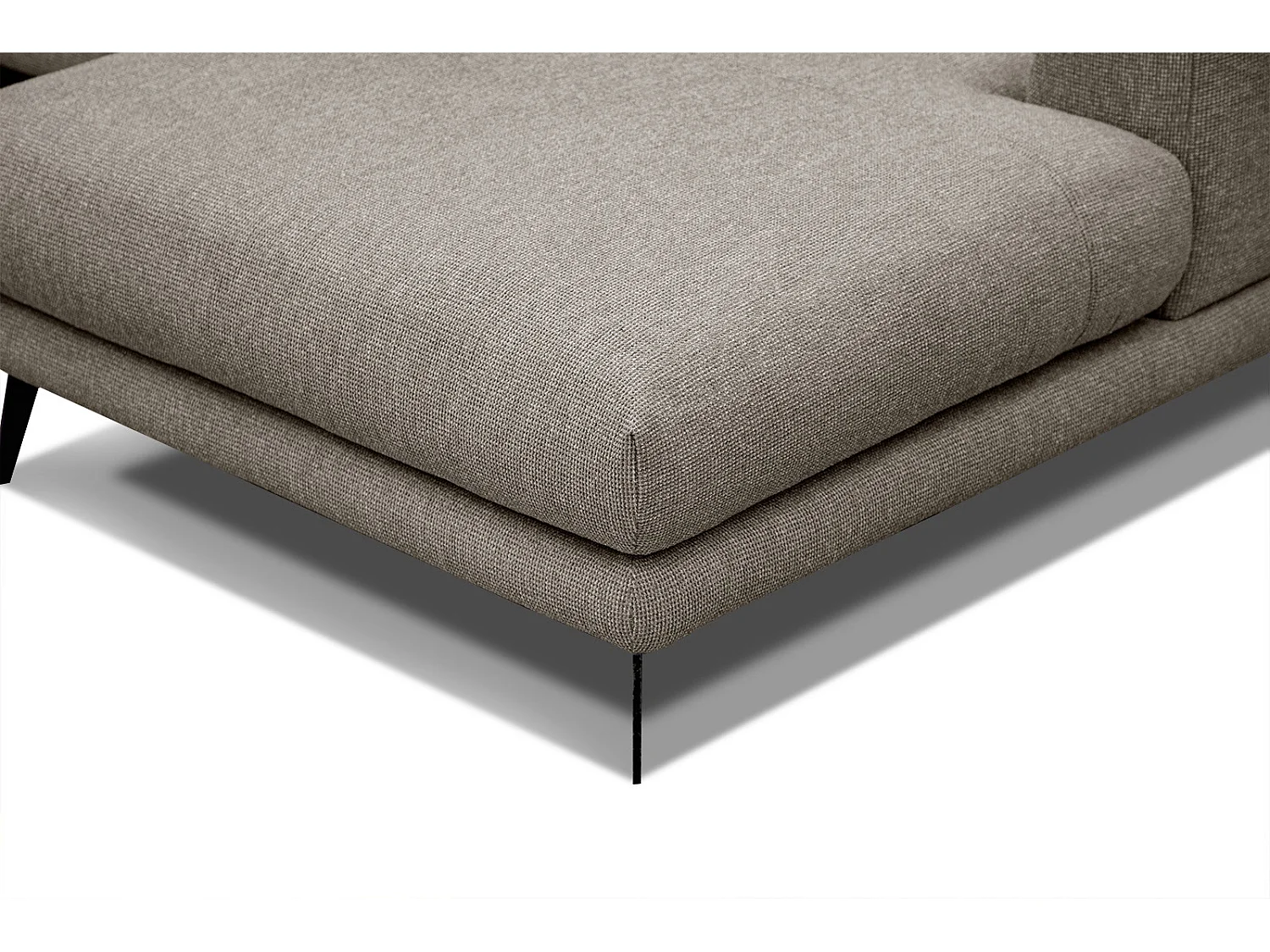 ADRIA Ecksofa 4-Sitzer rechts, taupe