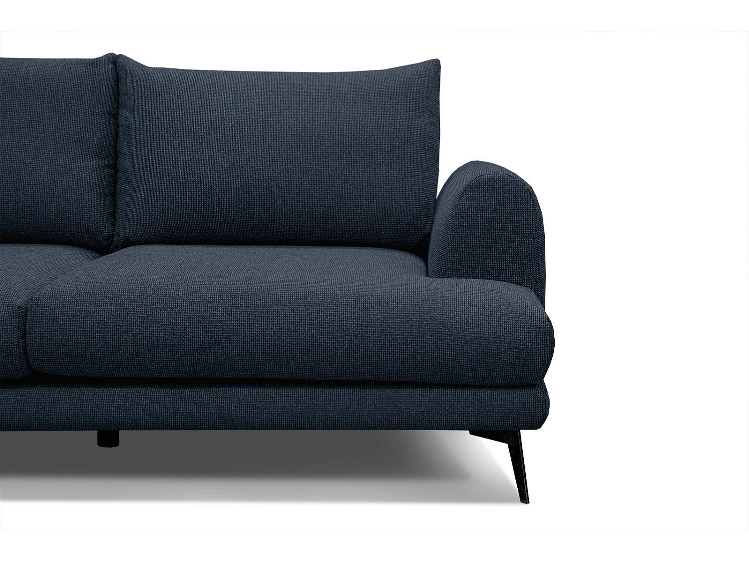 ADRIA Ecksofa 4-Sitzer links, marineblau