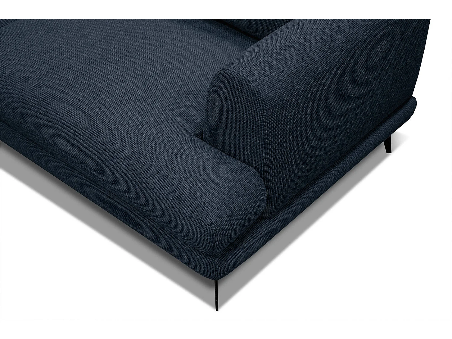 ADRIA Ecksofa 4-Sitzer links, marineblau
