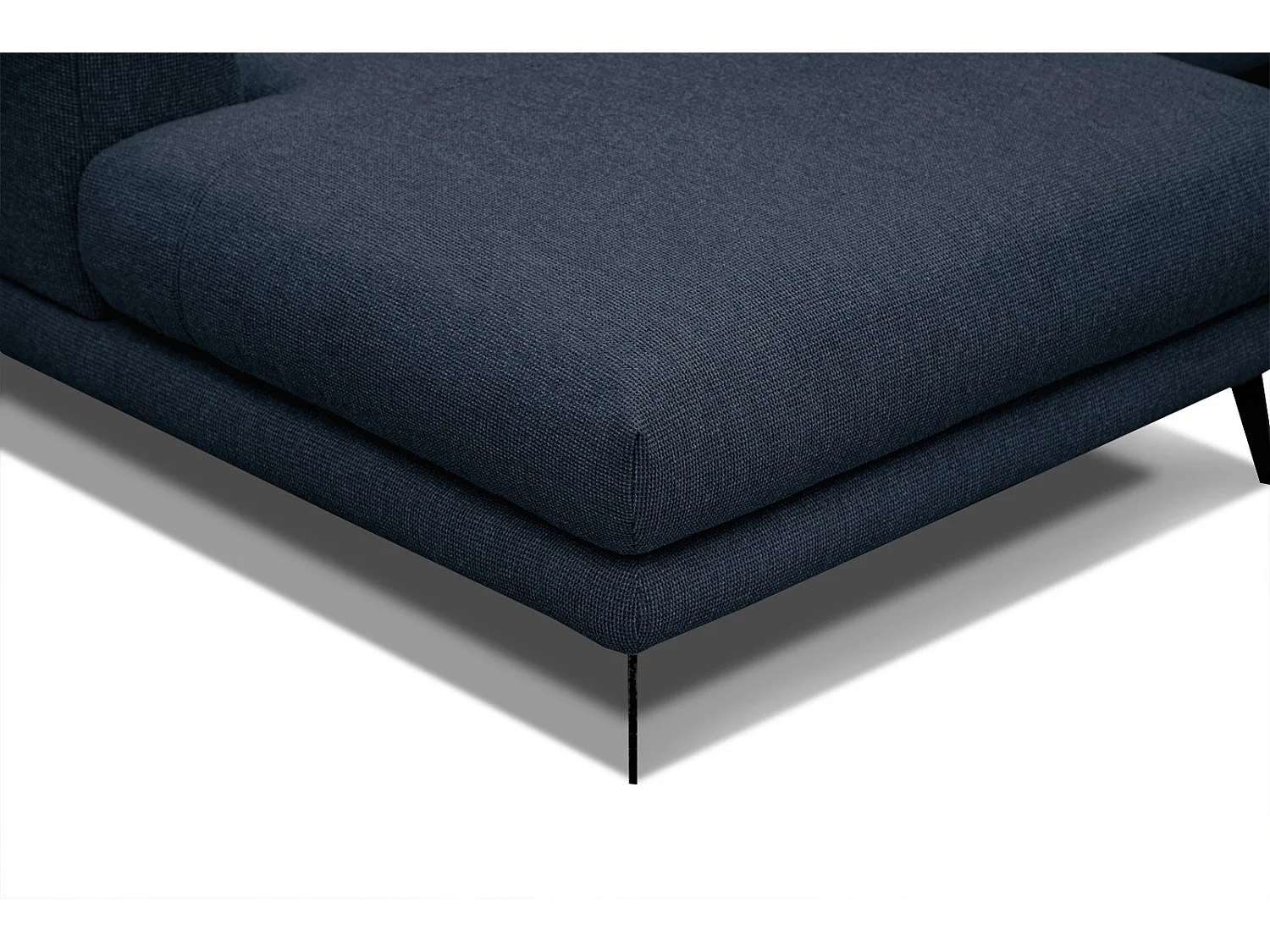 ADRIA Ecksofa 4-Sitzer links, marineblau