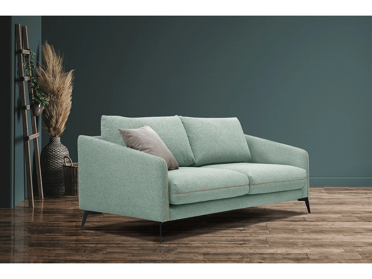 SOGEL Sofa 2,5-Sitzer, minzegrün