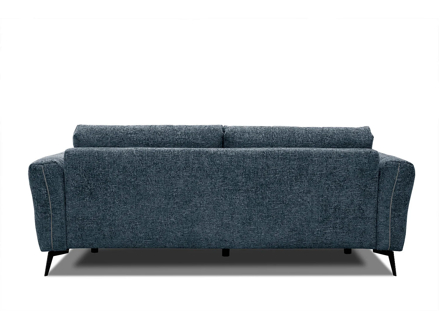 Canapé droit 3 places XXL tissu bleu marine