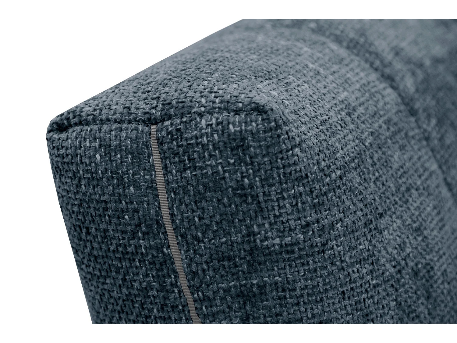 Canapé droit 3 places XXL tissu bleu marine