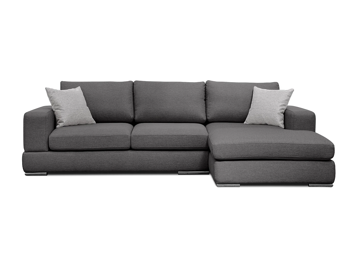 OTTO Ecksofa 4-Sitzer rechts, dunkelgrau