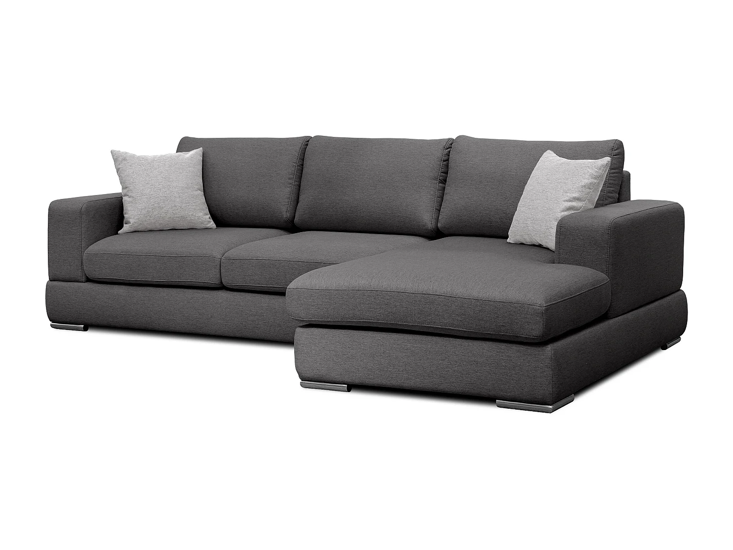 OTTO Ecksofa 4-Sitzer rechts, dunkelgrau