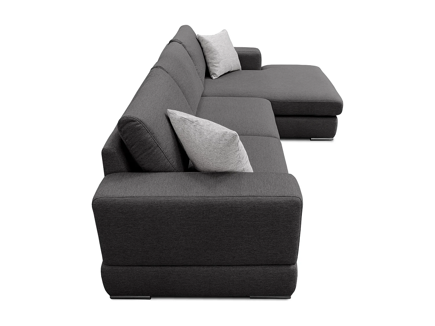 OTTO Ecksofa 4-Sitzer rechts, dunkelgrau