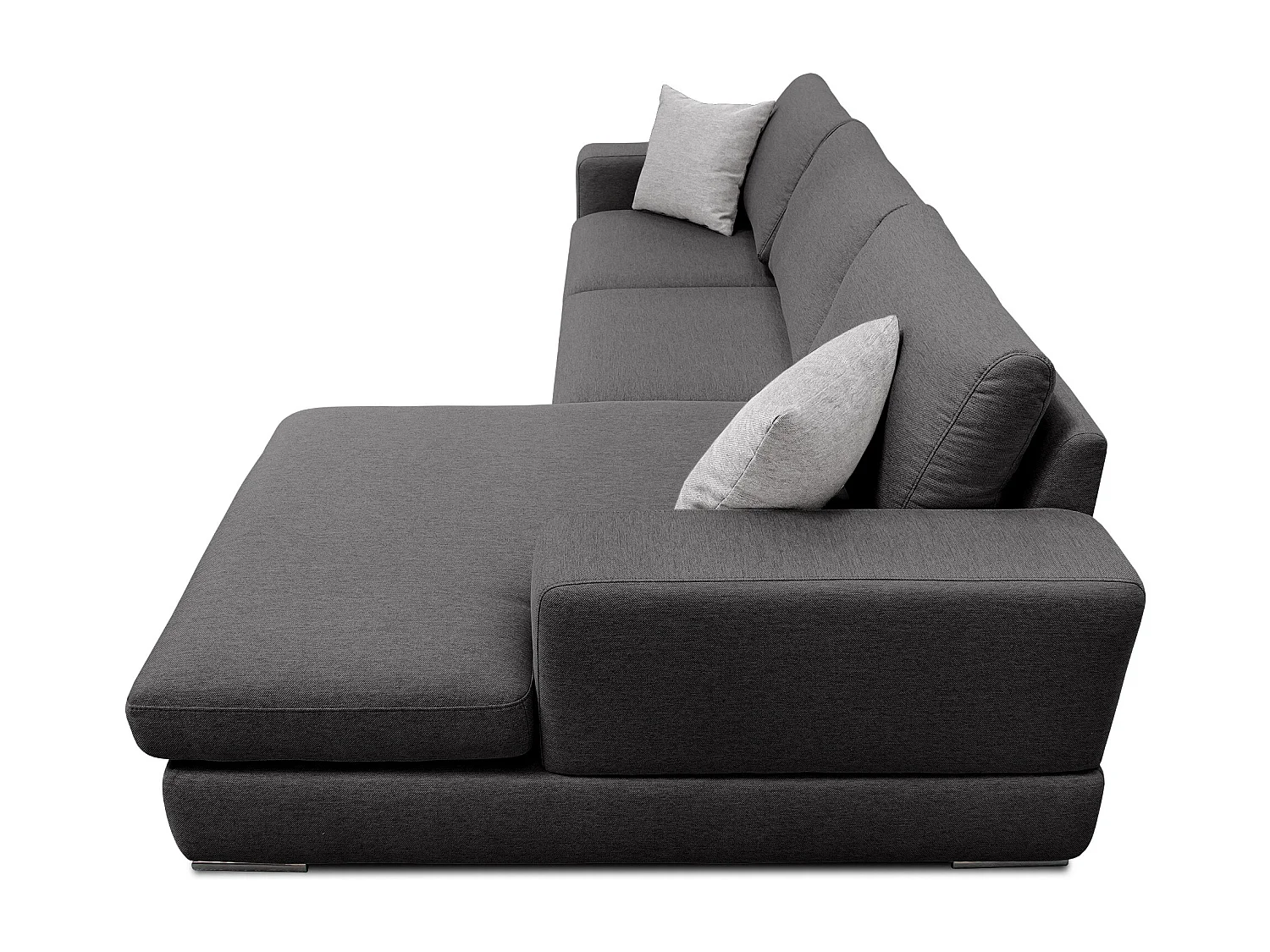 OTTO Ecksofa 4-Sitzer rechts, dunkelgrau