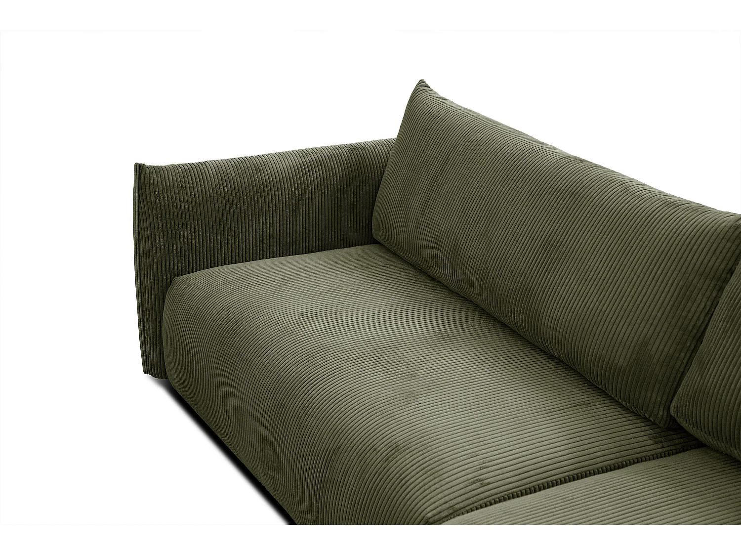 TAUER Ecksofa 5-Sitzer, olive
