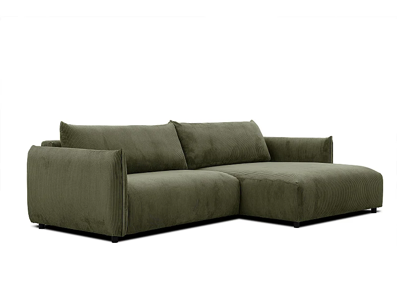 TAUER Ecksofa 5-Sitzer, olive