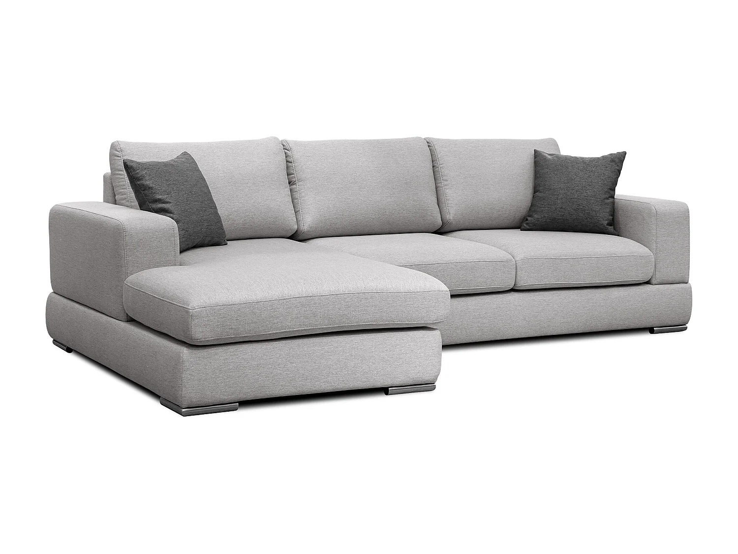 OTTO Ecksofa 4-Sitzer links, hellgrau