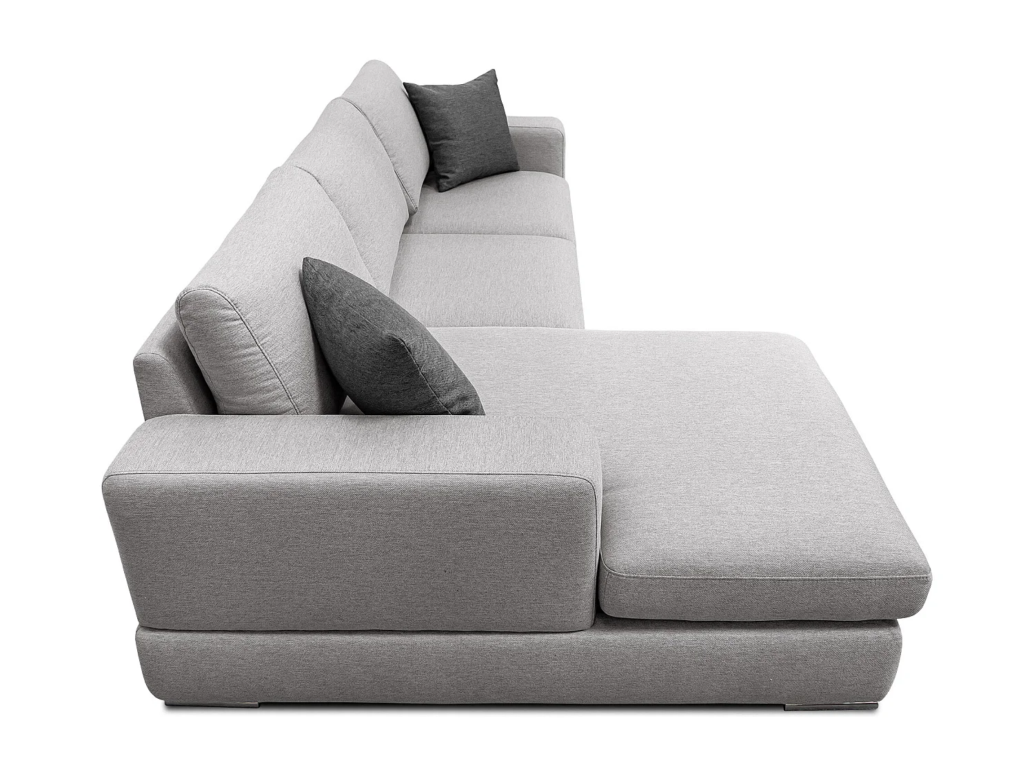 OTTO Ecksofa 4-Sitzer links, hellgrau