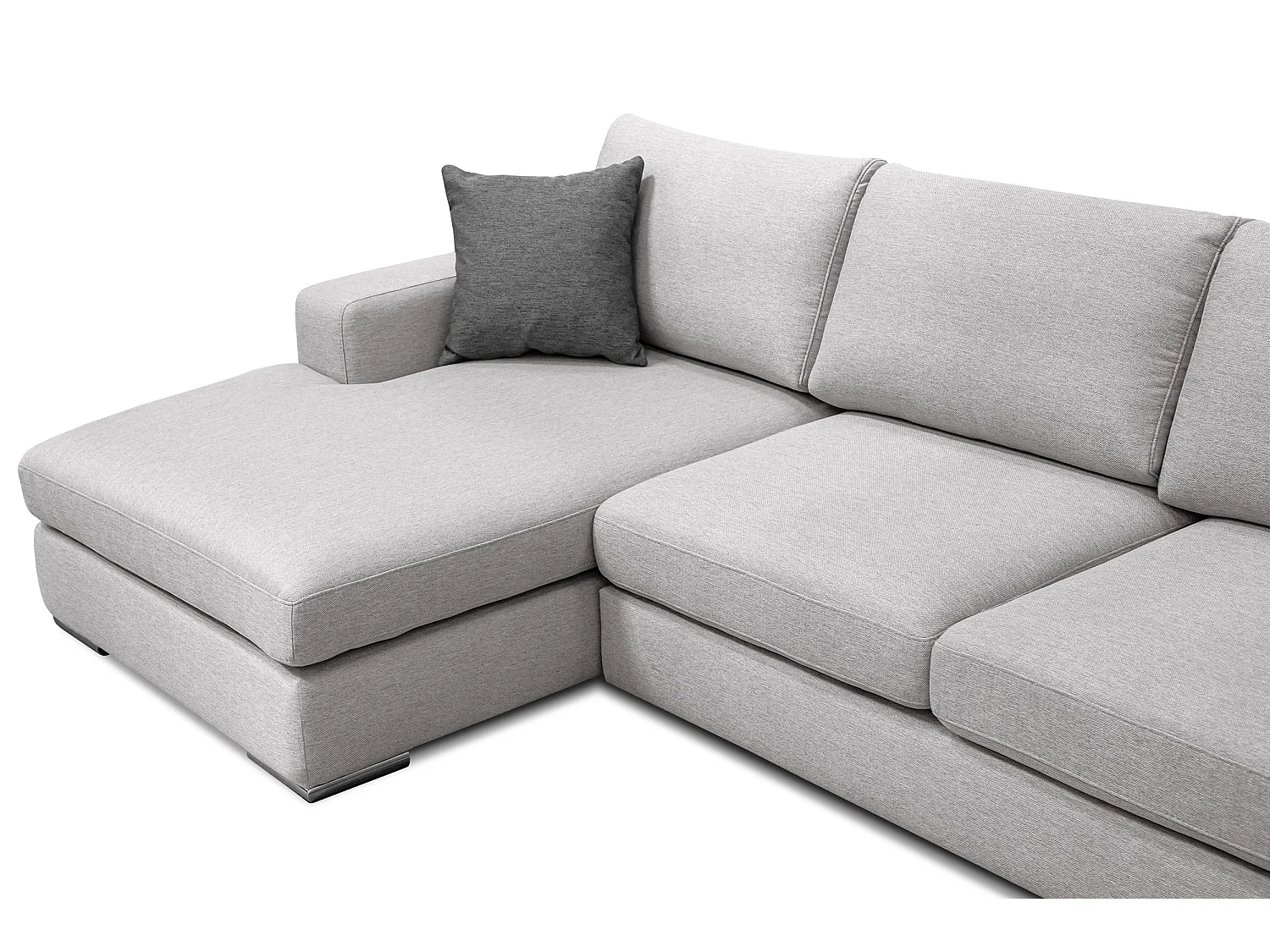 OTTO Ecksofa 4-Sitzer links, hellgrau