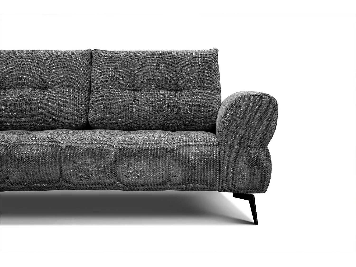 SALVINI Ecksofa 5-Sitzer links, dunkelgrau