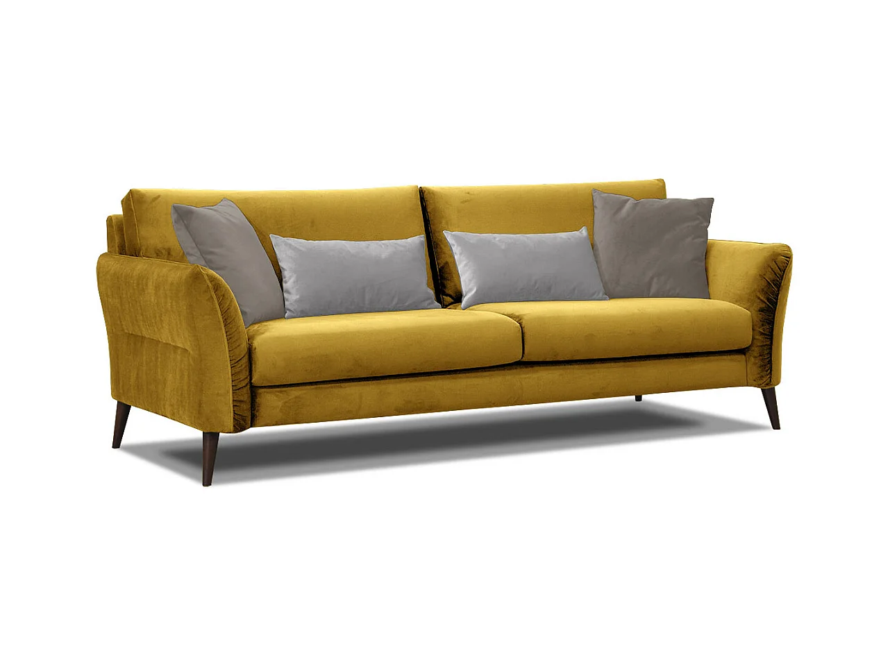CANAPE FIGARI 3 places tissu jaune