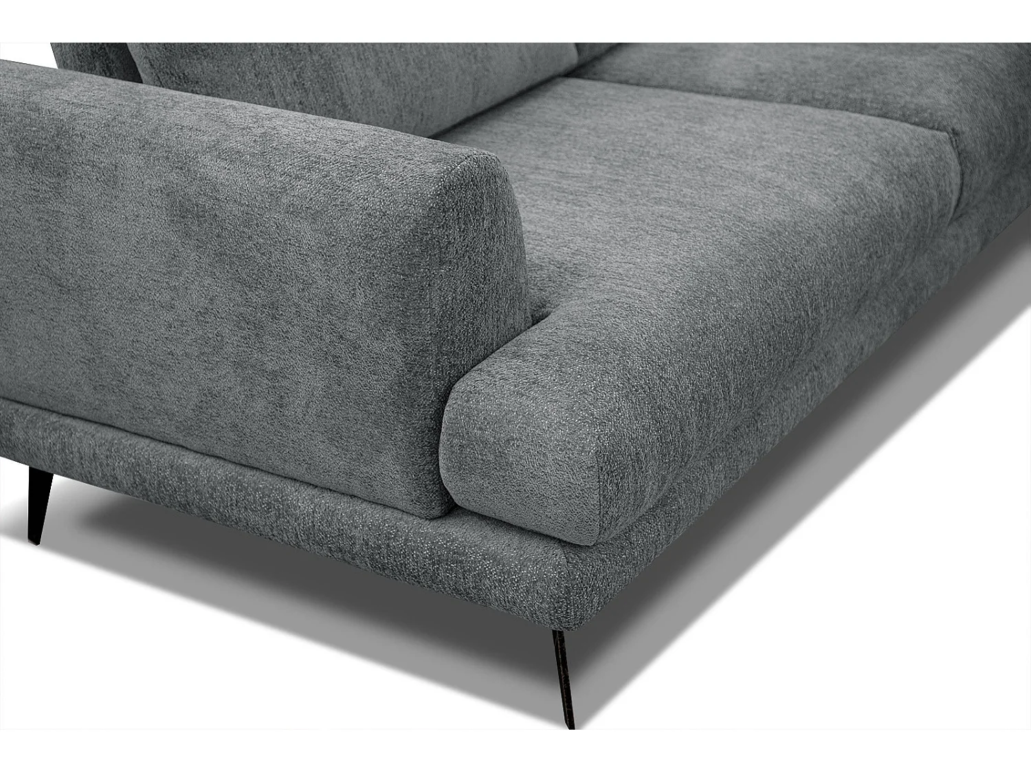 ADRIA Ecksofa 5-Sitzer rechts, grau