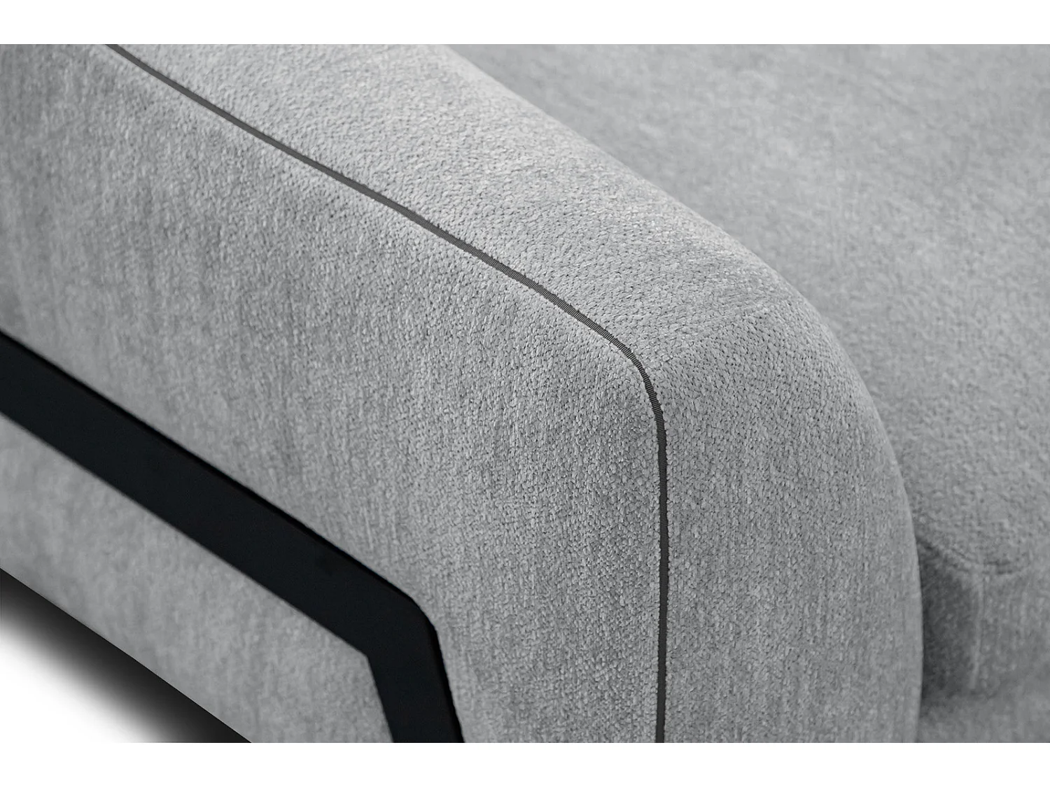 WINTER Ecksofa 4-Sitzer rechts, hellgrau