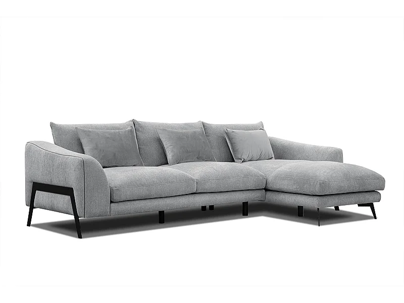 WINTER Ecksofa 4-Sitzer rechts, hellgrau