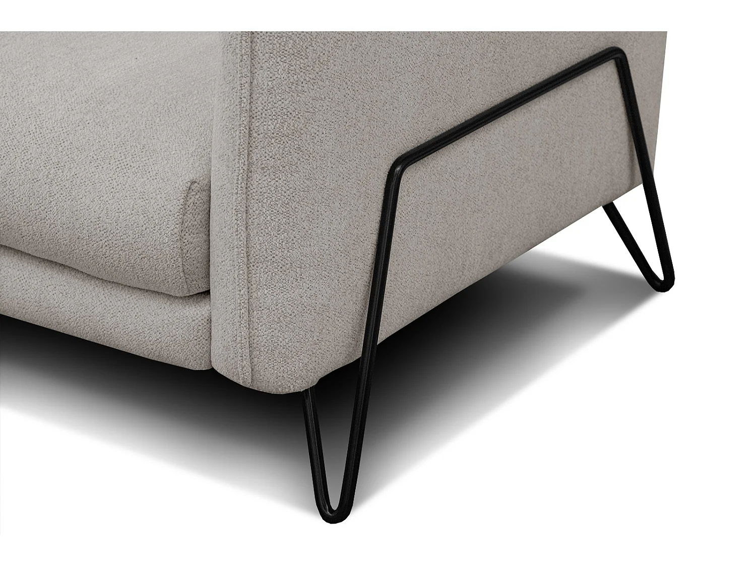 HOSTEN Sofa 3-Sitzer, taupe