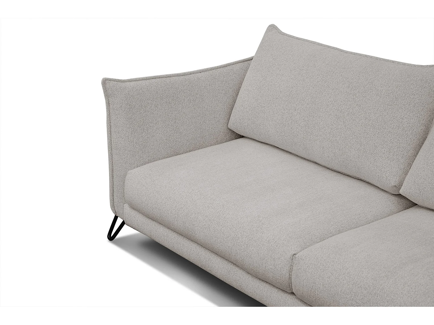 HOSTEN Sofa 3-Sitzer, taupe