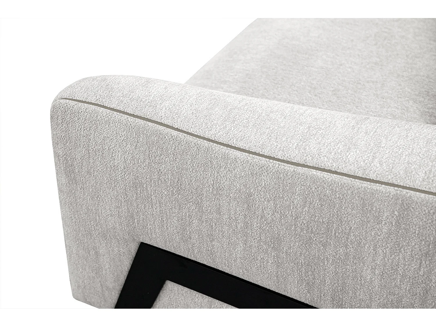 WINTER Ecksofa 4-Sitzer links, perlweiß