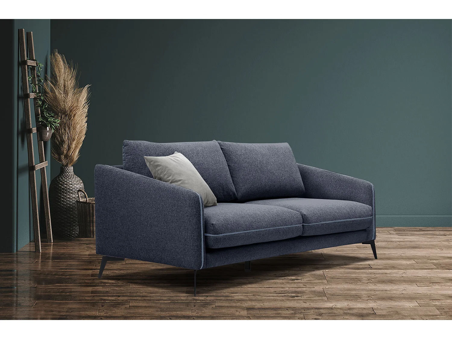SOGEL Sofa 2,5-Sitzer, marineblau