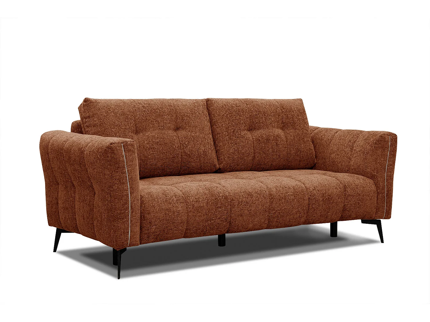KALMER Sofa 2,5-Sitzer, dunkelorange