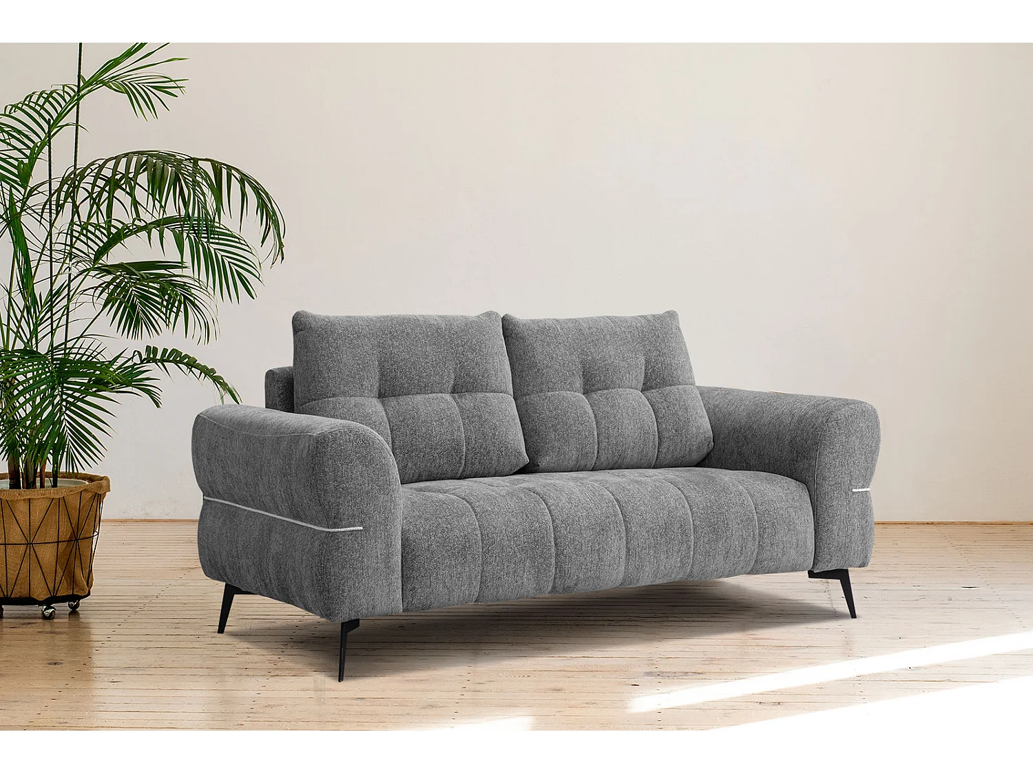 SALVINI Sofa 2,5-Sitzer, grau