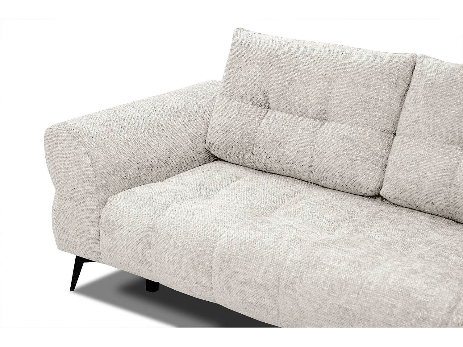 SALVINI Ecksofa 5-Sitzer rechts, ecru