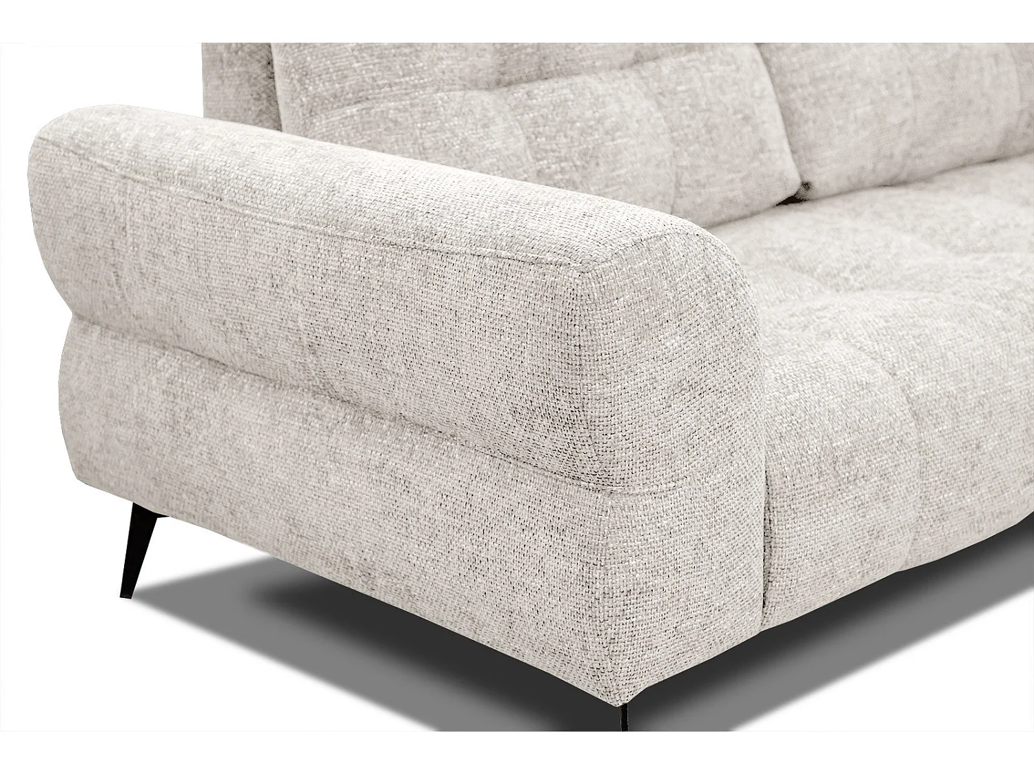 SALVINI Ecksofa 5-Sitzer rechts, ecru