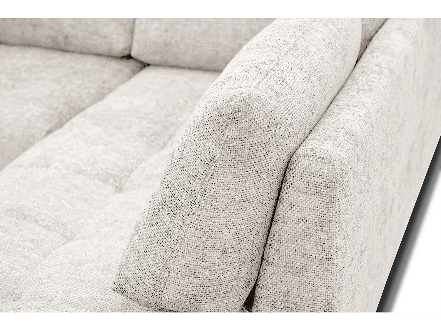 SALVINI Ecksofa 5-Sitzer rechts, ecru