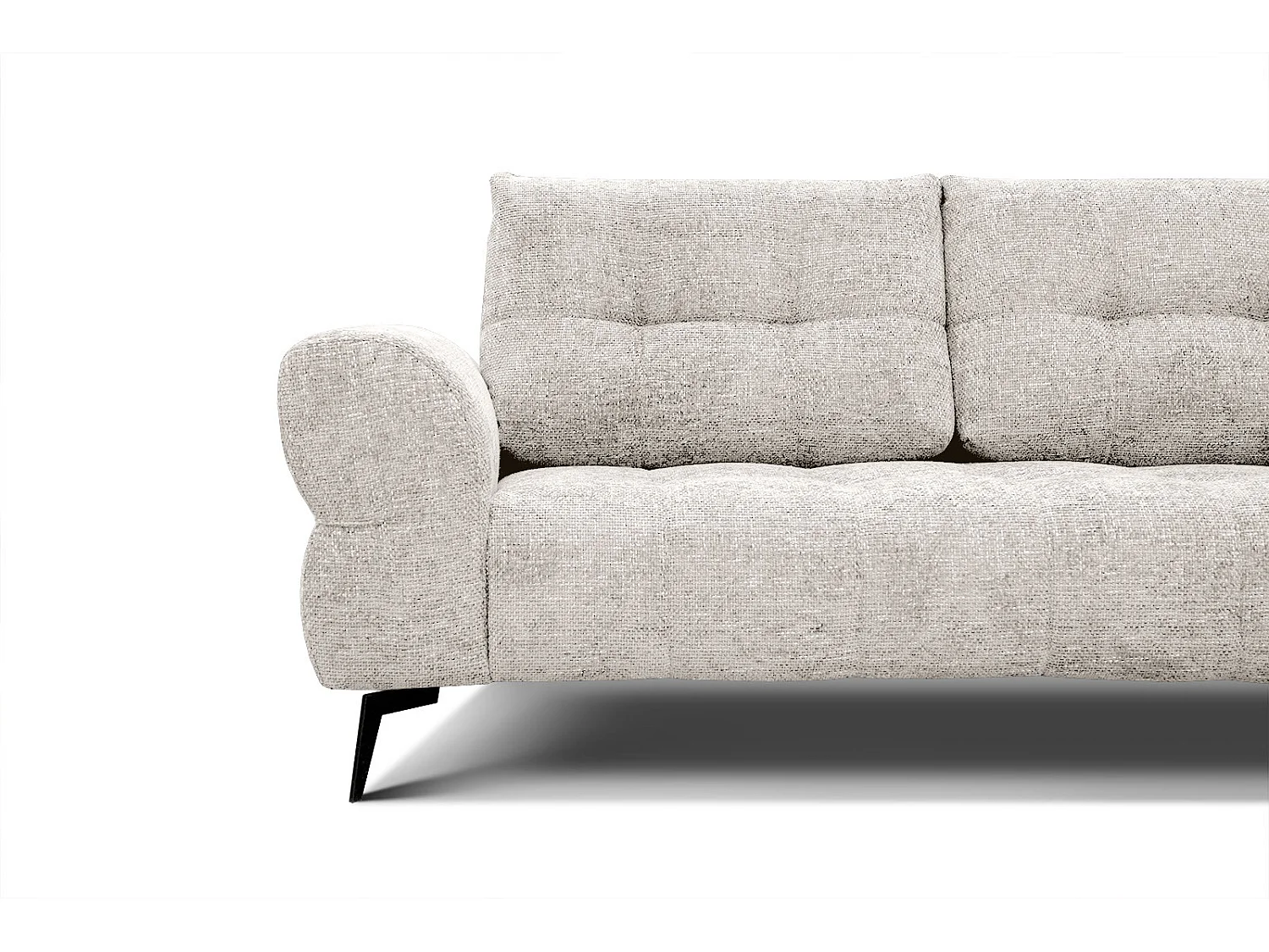 SALVINI Ecksofa 5-Sitzer rechts, ecru